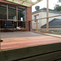 Deck in construction