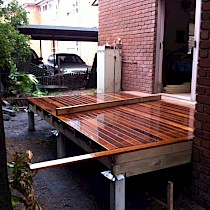 Timber Decking During Construction